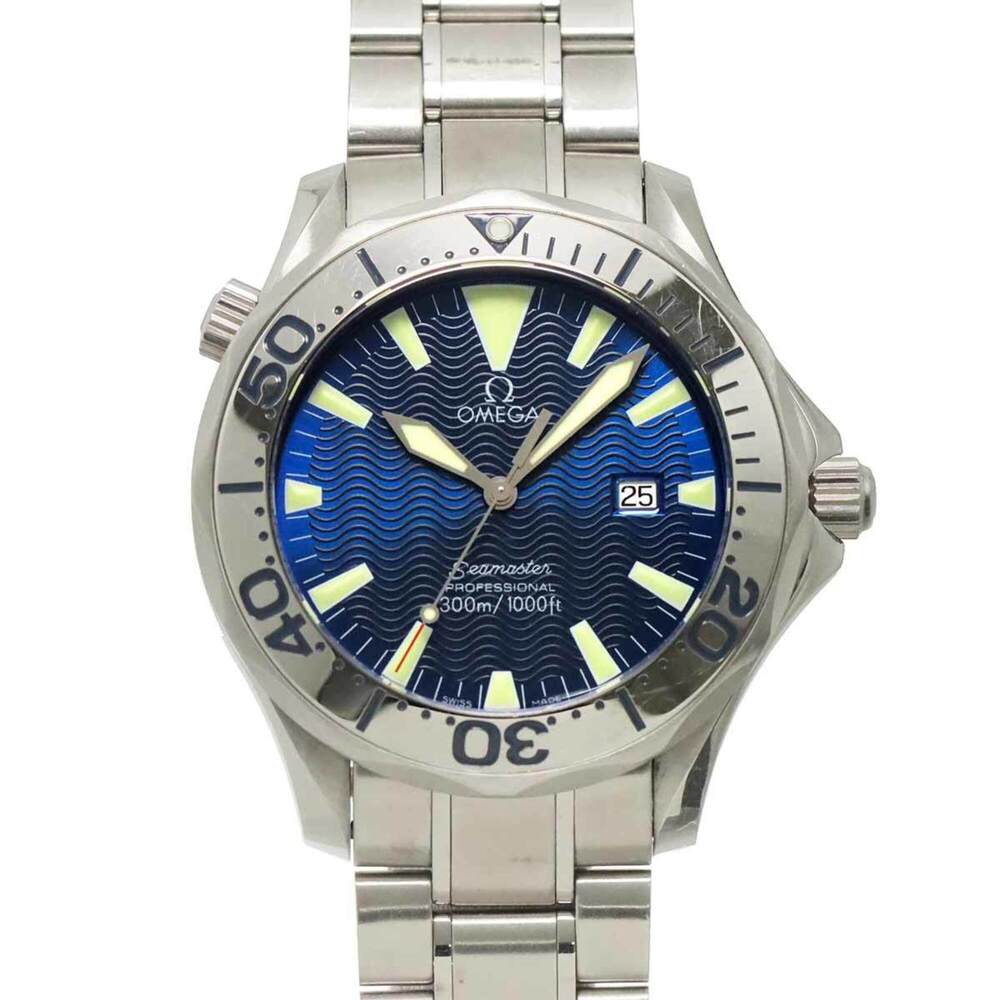 Omega Seamaster 300 Professional 2265 80 Men's Watch, Date, Navy, Quartz Watch